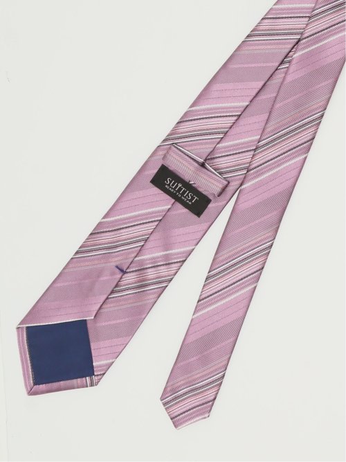 日本製 シルクストライプ柄 レギュラータイ 8.0cm幅