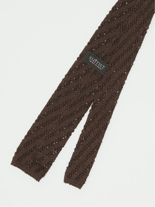 日本製ニット ストライプ ナロータイ 6.5cm幅