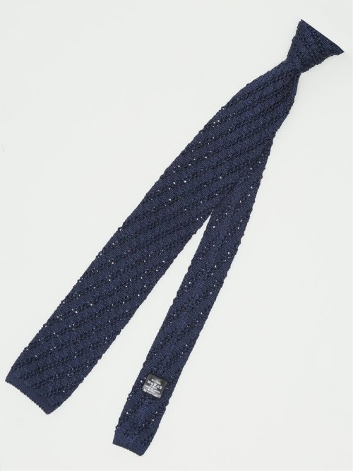 日本製ニット ストライプ ナロータイ 6.5cm幅