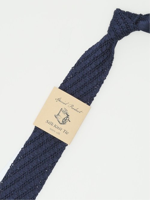 日本製ニット ストライプ ナロータイ 6.5cm幅