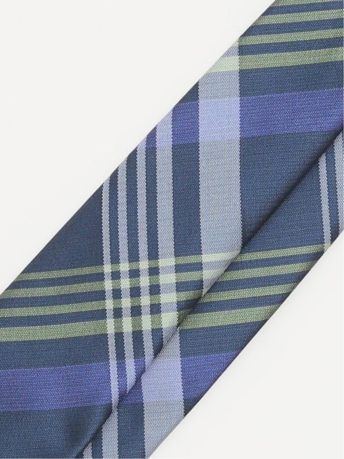 日本製 シルクチェック柄 レギュラータイ 8.0cm幅