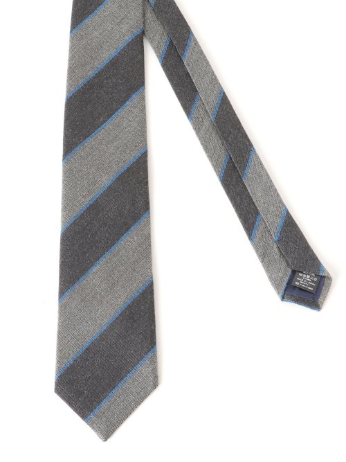 日本製 シルク起毛 ストライプ柄 レギュラータイ 8.0cm幅