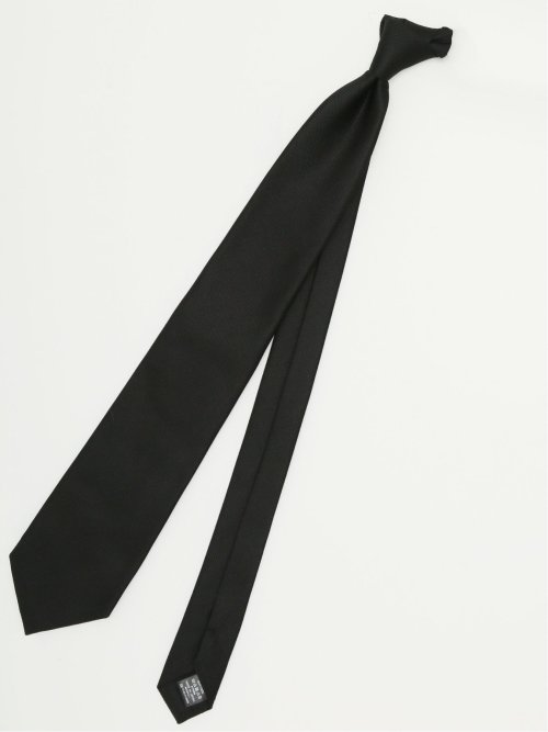 【大きいサイズ】スーティスト/SUITIST シルク フォーマルネクタイ 8.5cm幅 黒バスケット