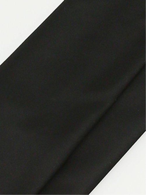 【大きいサイズ】スーティスト/SUITIST シルク フォーマルネクタイ 8.5cm幅 黒朱子