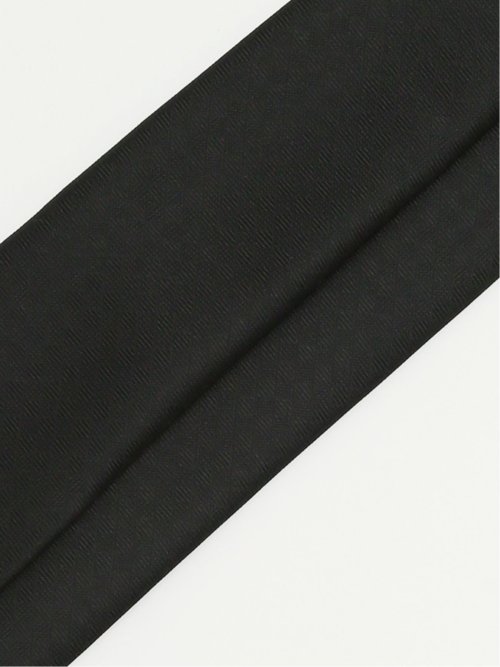 【大きいサイズ】スーティスト/SUITIST シルク フォーマルネクタイ 8.5cm幅 黒チェック
