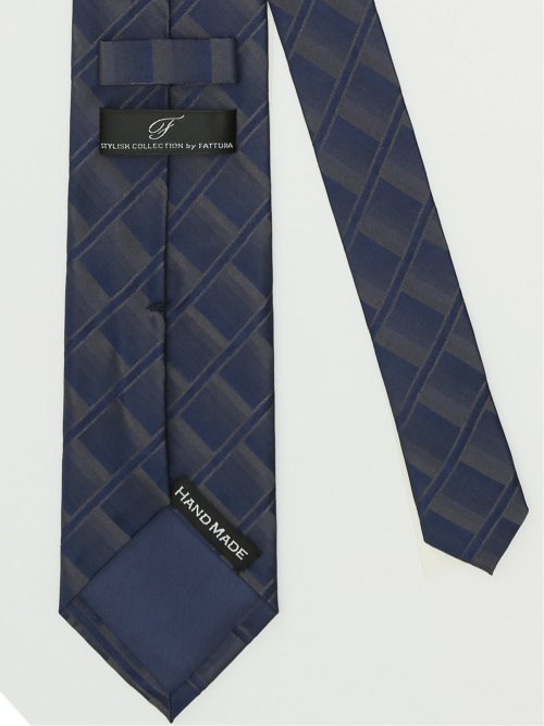ネクタイ メンズ ビジネス 撥水 シルク レギュラー 8.0cm幅 ファットゥーラ/FATTURA ブロック グラデーション 無地