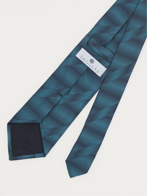 ファットゥーラ/FATTURA シルクソリッド ハンドステッチ レギュラータイ 8.0cm幅