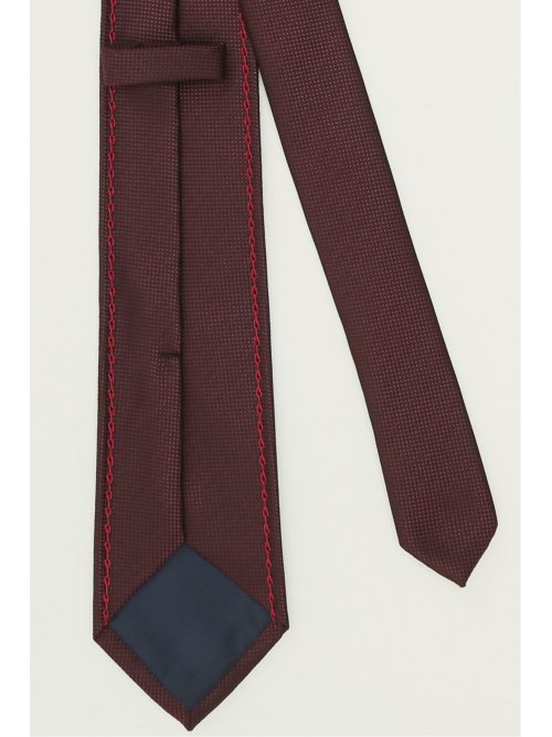 ネクタイ メンズ ビジネス ステッチ レギュラー 7.5cm幅 ファットゥーラ/FATTURA バスケット 無地 ソリッド