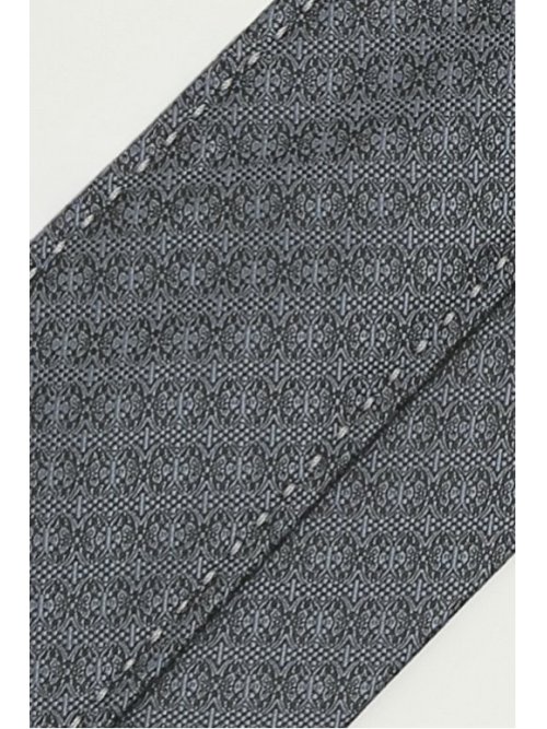 ネクタイ メンズ ビジネス ステッチ レギュラー 7.5cm幅 ファットゥーラ/FATTURA 小紋 無地 ソリッド