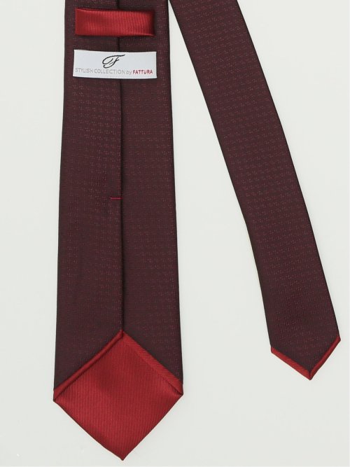 ネクタイ メンズ ビジネス レギュラー 7.5cm幅 ファットゥーラ/FATTURA FUKI マイクロ 無地 ソリッド