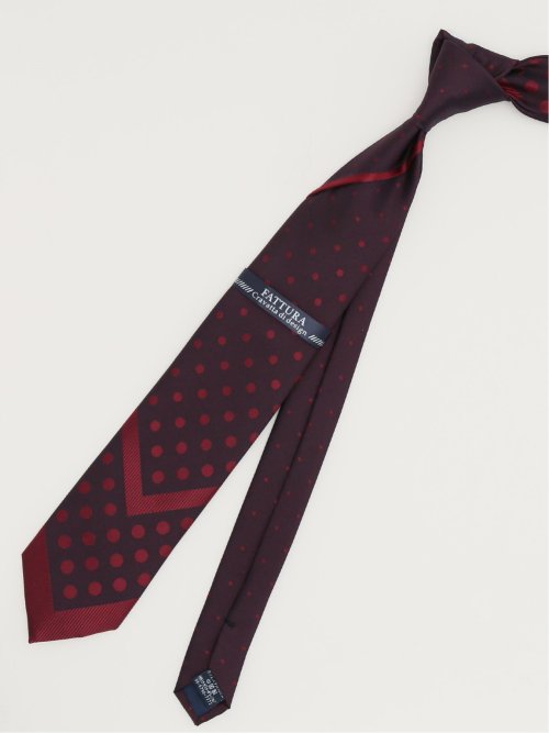 ファットゥーラ/FATTURA 撥水 プリーツ レギュラータイ 7.5cm幅