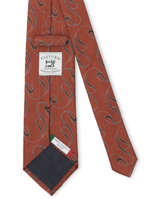 【大きいサイズ】ファットゥーラ/FATTURA シルクイタリア生地 レギュラータイ 8.5cm幅