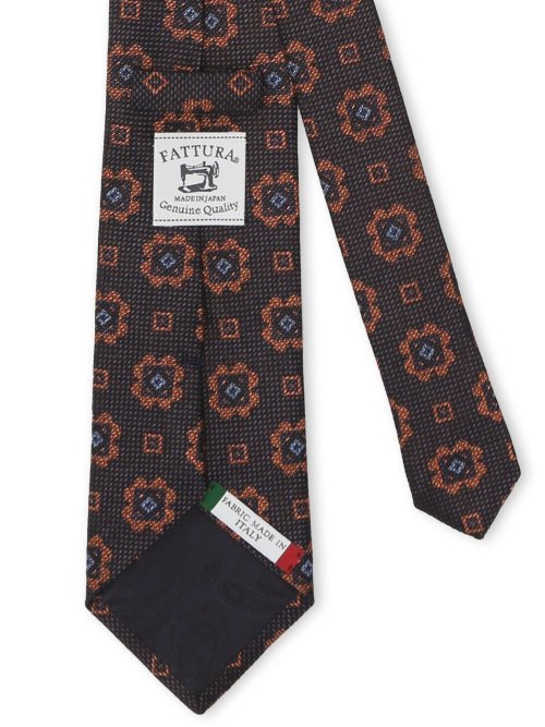 【大きいサイズ】ファットゥーラ/FATTURA 三者混イタリア生地 レギュラータイ 8.5cm幅