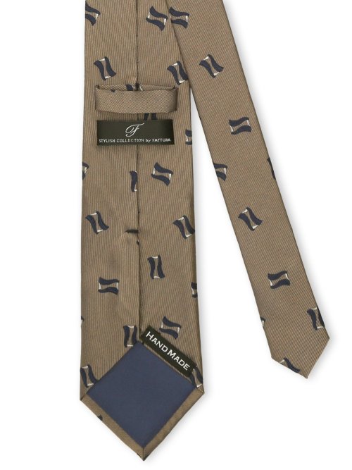 ファットゥーラ/FATTURA シルク撥水加工 レギュラータイ 8.0cm幅