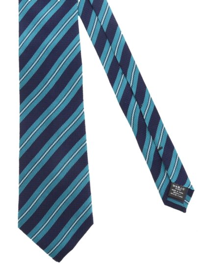 撥水シルク ストライプ柄レギュラータイ8 5cm幅 Other 73サックス ネクタイ Taka Q Online Shop タカキューオンラインショップ 公式通販