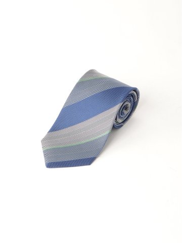 AJ×FAIRFAX シルクストライプ柄 レギュラータイ 8.0cm幅