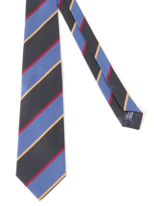 AJ×FAIRFAX シルクストライプ柄 レギュラータイ 8.5cm幅