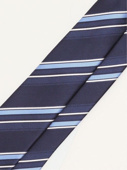 SUITIST×FAIRFAX シルクストライプ柄 レギュラータイ 8.0cm幅