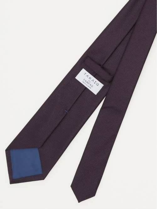 TAKA-Q×FAIRFAX シルクソリッド レギュラータイ 8.0cm幅