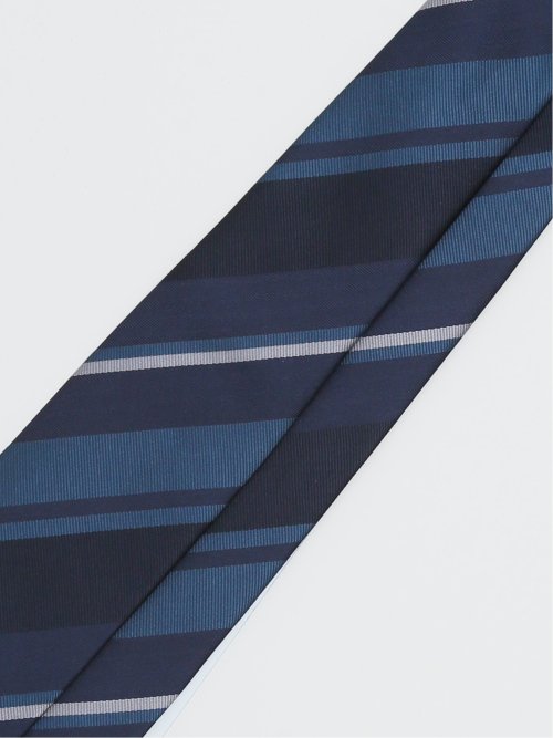 TAKA-Q×FAIRFAX シルクストライプ柄 レギュラータイ 8.0cm幅