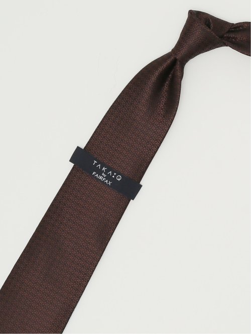 TAKA-Q×FAIRFAX シルクソリッド レギュラータイ 8.0cm幅