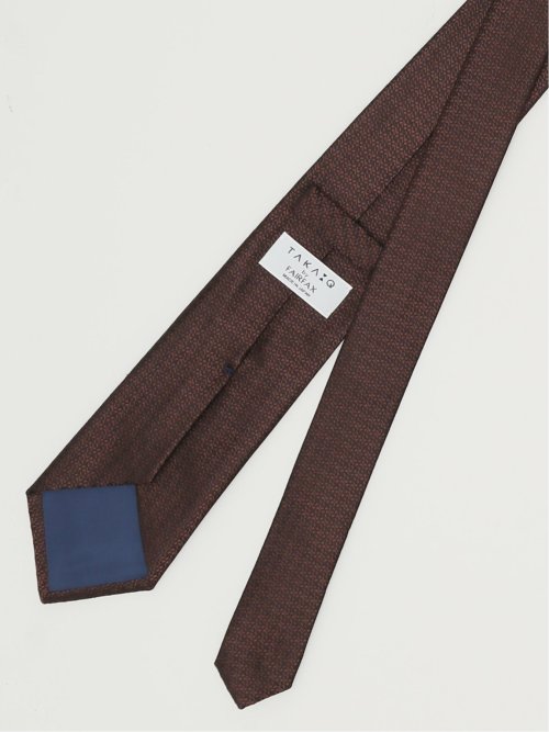 TAKA-Q×FAIRFAX シルクソリッド レギュラータイ 8.0cm幅