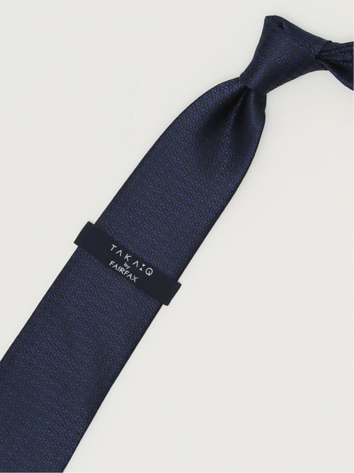 TAKA-Q×FAIRFAX シルクソリッド レギュラータイ 8.0cm幅