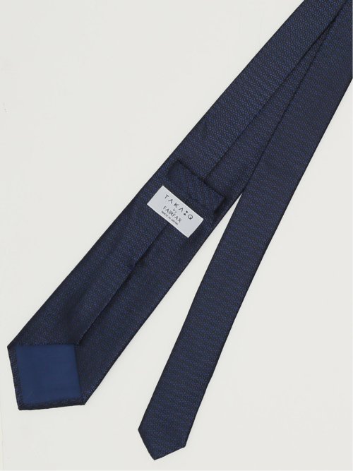 TAKA-Q×FAIRFAX シルクソリッド レギュラータイ 8.0cm幅
