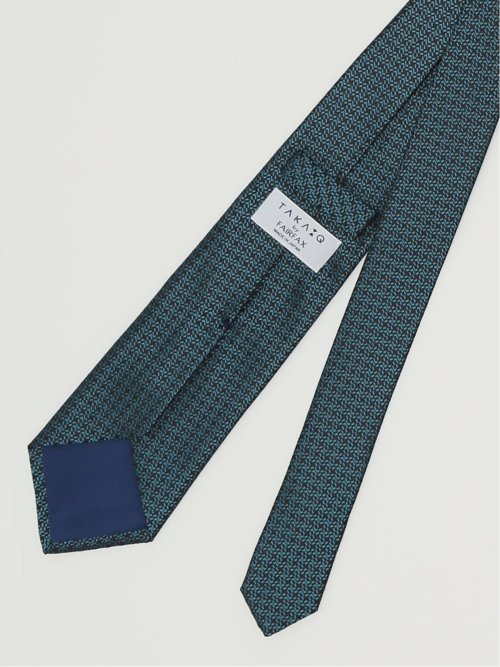 TAKA-Q×FAIRFAX シルクソリッド レギュラータイ 8.0cm幅