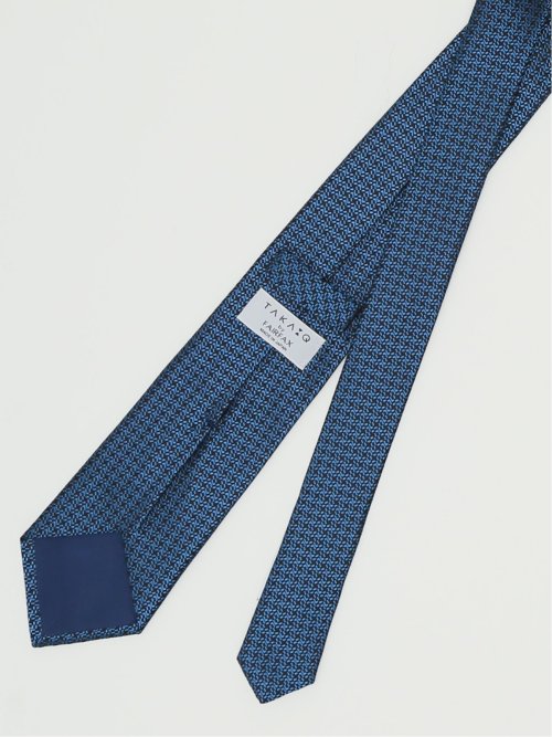TAKA-Q×FAIRFAX シルクソリッド レギュラータイ 8.0cm幅