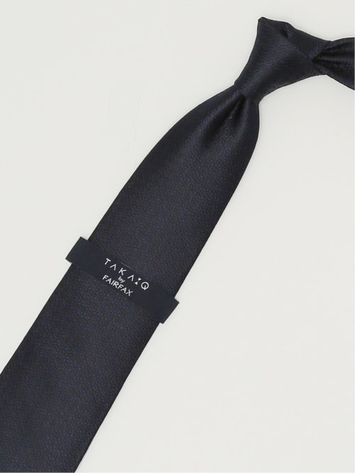 TAKA-Q×FAIRFAX シルクソリッド レギュラータイ 8.0cm幅