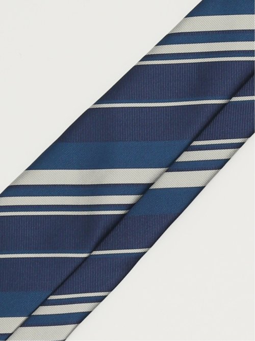 TAKA-Q×FAIRFAX シルクストライプ柄 レギュラータイ 8.0cm幅