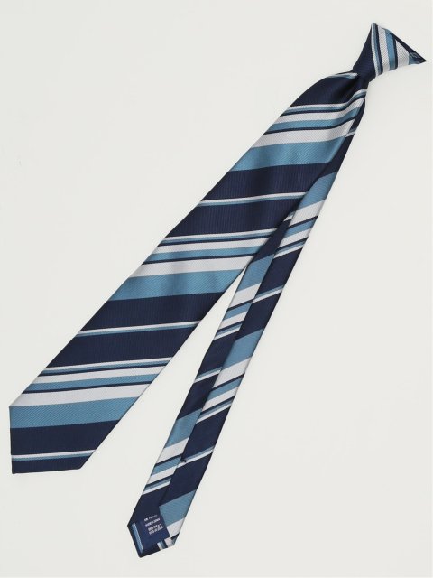 TAKA-Q×FAIRFAX シルクストライプ柄 レギュラータイ 8.0cm幅