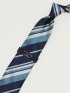 TAKA-Q×FAIRFAX シルクストライプ柄 レギュラータイ 8.0cm幅