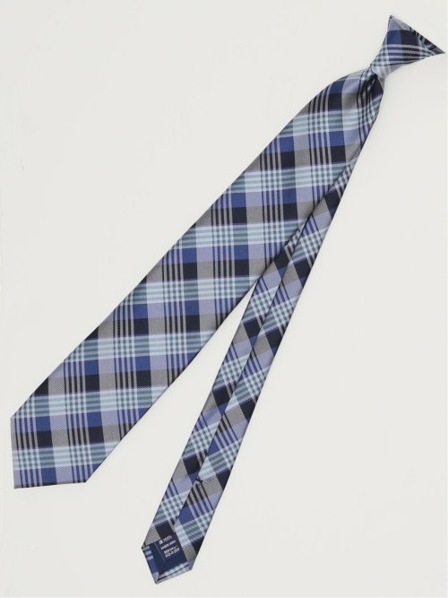 TAKA-Q×FAIRFAX シルクチェック柄 レギュラータイ 8.0cm幅
