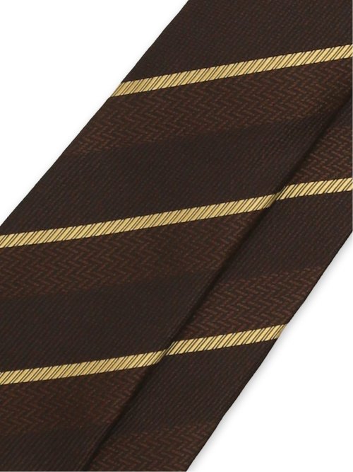 TAKA-Q×FAIRFAX シルクストライプ柄 レギュラータイ 8.0cm幅