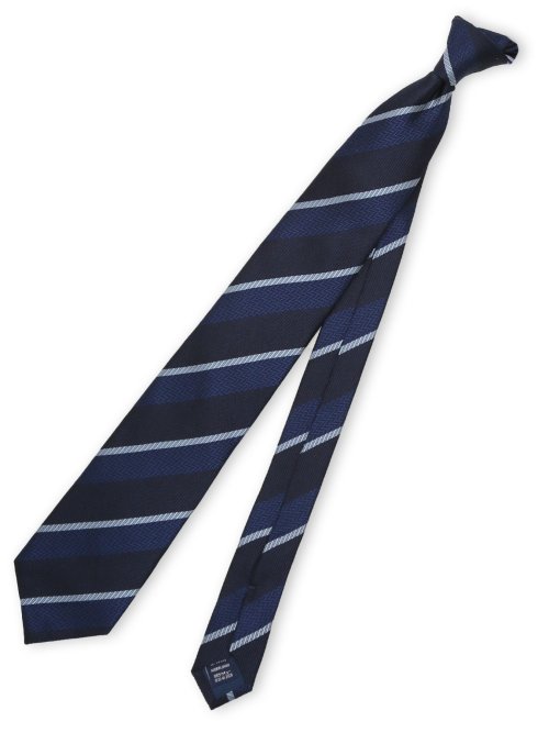 TAKA-Q×FAIRFAX シルクストライプ柄 レギュラータイ 8.0cm幅