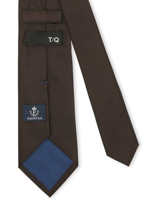 TAKA-Q×FAIRFAX シルクソリッド レギュラータイ 8.0cm幅