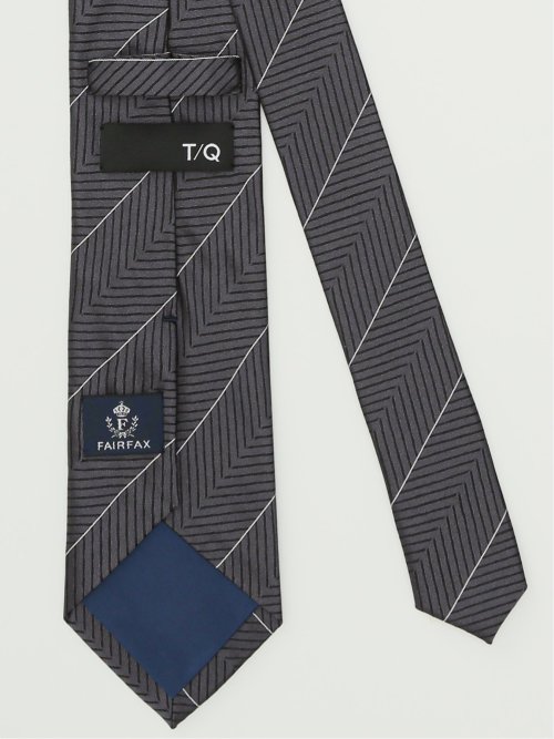 ネクタイ メンズ ビジネス シルク ストライプ柄 レギュラー 8.0cm幅 TAKA-Q×FAIRFAX