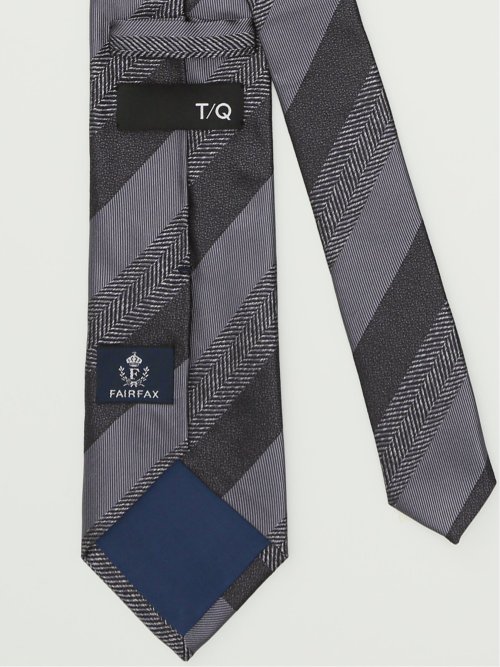 ネクタイ メンズ ビジネス シルク ストライプ柄 レギュラー 8.0cm幅 TAKA-Q×FAIRFAX