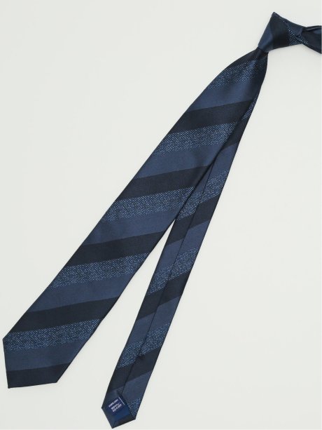 ネクタイ メンズ ビジネス シルク ストライプ柄 レギュラー 8.0cm幅 TAKA-Q×FAIRFAX