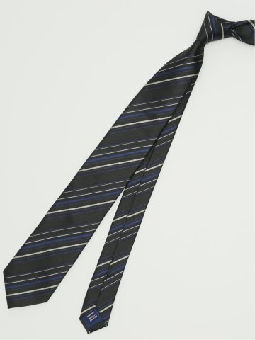 ネクタイ メンズ ビジネス シルク ストライプ柄 レギュラー 8.0cm幅 TAKA-Q×FAIRFAX