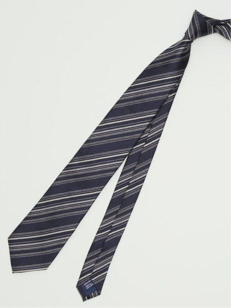 ネクタイ メンズ ビジネス シルク ストライプ柄 レギュラー 8.0cm幅 TAKA-Q×FAIRFAX