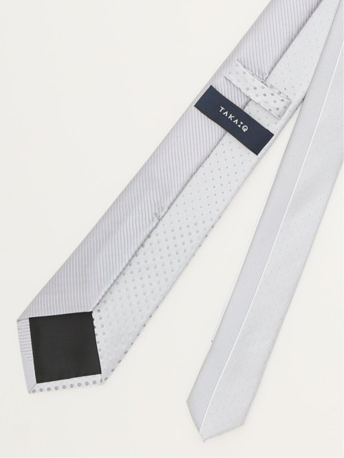 シルク混 パネル柄 ナロータイ 7.0cm幅