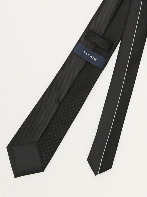 シルク混 パネル柄 ナロータイ 7.0cm幅