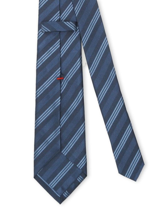 セッテピエゲ シルクストライプ柄 レギュラータイ 8cm幅