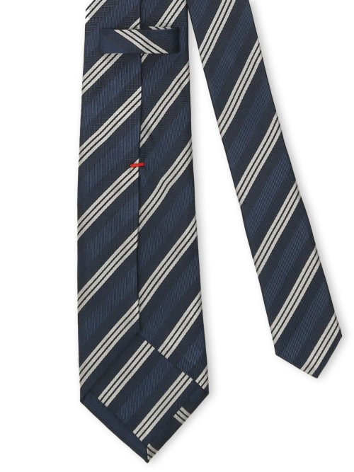 セッテピエゲ シルクストライプ柄 レギュラータイ 8cm幅