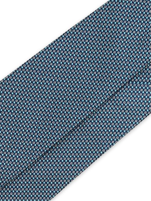 セッテピエゲ シルク小紋柄 レギュラータイ 8cm幅