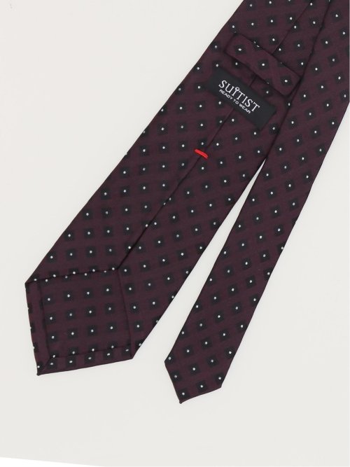 セッテピエゲ シルク小柄 レギュラータイ 8.5cm幅