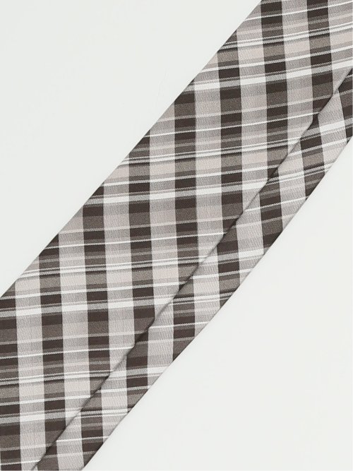 セッテピエゲ シルクチェック柄 レギュラータイ 8.5cm幅